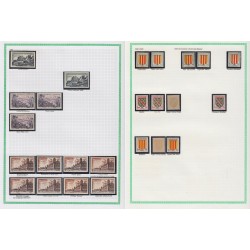 France 1945/1959, variétés et nuances de couleurs, +1500 timbres neufs ** - TB