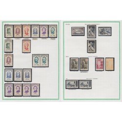 France 1945/1959, variétés et nuances de couleurs, +1500 timbres neufs ** - TB