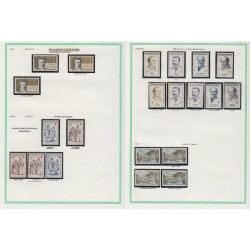 France 1945/1959, variétés et nuances de couleurs, +1500 timbres neufs ** - TB
