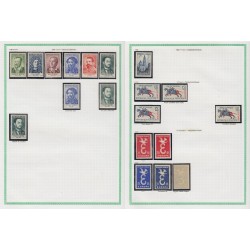 France 1945/1959, variétés et nuances de couleurs, +1500 timbres neufs ** - TB