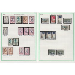 France 1945/1959, variétés et nuances de couleurs, +1500 timbres neufs ** - TB
