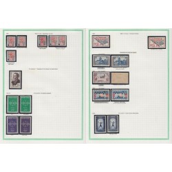 France 1945/1959, variétés et nuances de couleurs, +1500 timbres neufs ** - TB