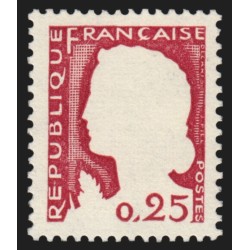 n°1263g, variété "gris omis", Marianne de Decaris, neuf ** sans charnière - SUP