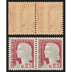 n°1263, variété "impression recto-verso décalée", Marianne de Decaris, neuf **