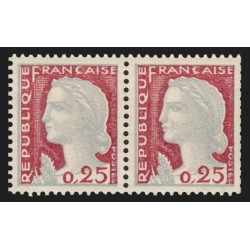 n°1263, variété "impression recto-verso décalée", Marianne de Decaris, neuf **
