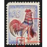 n°1331, variété "maculage rouge", Coq de Decaris, neuf ** sans charnière