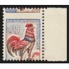 n°1331f, variété "piquage à cheval", Coq de Decaris, neuf ** , signé CALVES