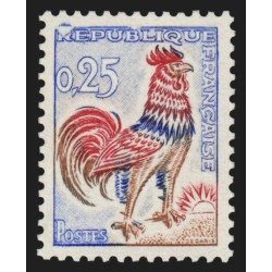n°1331h, variété "anneau-lune", Coq de Decaris, neuf ** - SUPERBE