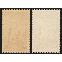 n°1454c, variété "Grotte bleue" + normal, Tunnel du Mont-Blanc neuf ** SUPERBE