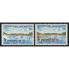 n°1585a, variété "Môle central blanc" + normal, neuf ** sans charnière SUPERBE