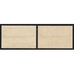 n°1585a, variété "Môle central blanc" + normal, neuf ** sans charnière SUPERBE