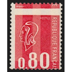 n°1816g, variété "Piquage à cheval", Becquet 80c rouge, neuf ** sans charnière