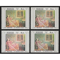 n°2245, en 3 variétés de couleurs + normal, Balthus, neufs ** - SUPERBE