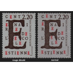 n°2563, variété "Décalage de la couleur rouge", neuf ** sans charnière SUPERBE