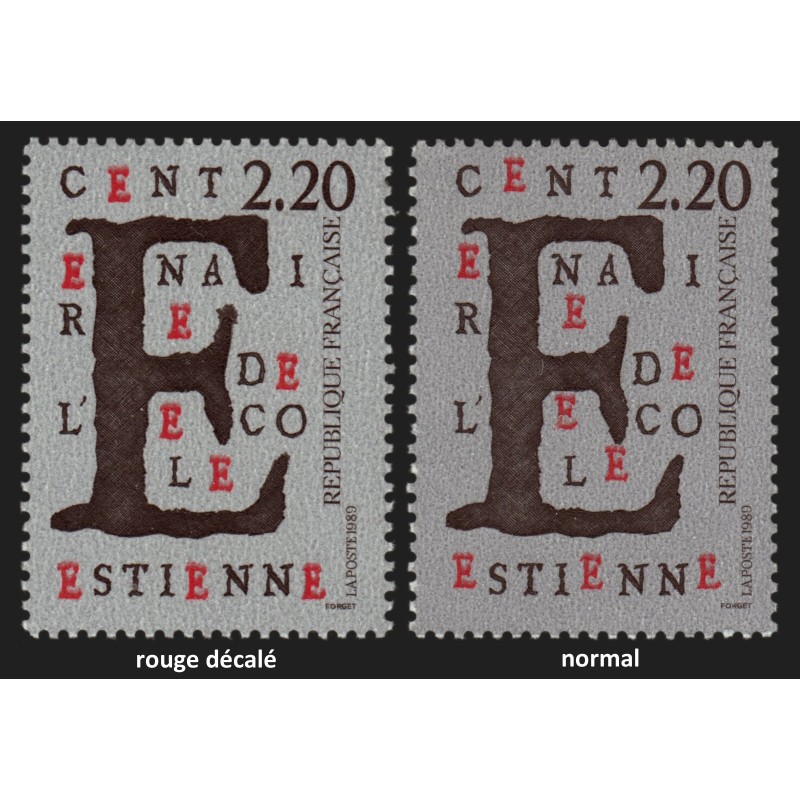 n°2563, variété "Décalage de la couleur rouge", neuf ** sans charnière SUPERBE