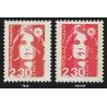 n°2614f, Faux de Marseille + normal, Marianne de Briat, neufs ** - SUPERBE