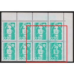 n°2618, variété "maculation / essuyage", Marianne de Briat, neufs ** - SUPERBE