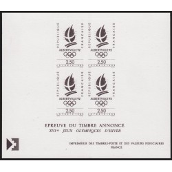 n°2632, épreuve de luxe, Albertville 1992 Jeux Olympiques d'hiver - SUPERBE