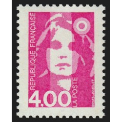 n°2717a, variété "Sans bande de phosphore", Marianne de Briat 4fr rose, neuf **