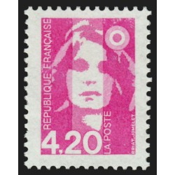 n°2770a, variété "Sans bande de phosphore", Marianne Briat 4fr20 rose, neuf **
