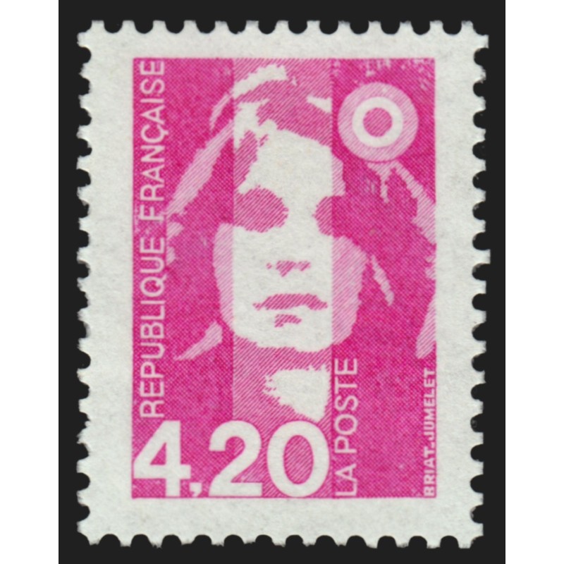 n°2770a, variété "Sans bande de phosphore", Marianne Briat 4fr20 rose, neuf **