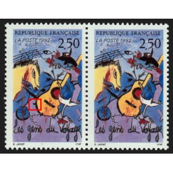 n°2784b, variété "Crochet à la guitare" tenant à normal, neufs ** - SUPERBE