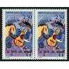 n°2784b, variété "Crochet à la guitare" tenant à normal, neufs ** - SUPERBE