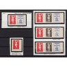 n°2874, lot de variétés n°2874a, 2874c, 2874ca, 2874cb, Briat, neufs ** SUPERBE