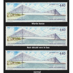 n°2923, deux variétés : "Marée basse" et "Noir décalé", neufs ** sans charnière