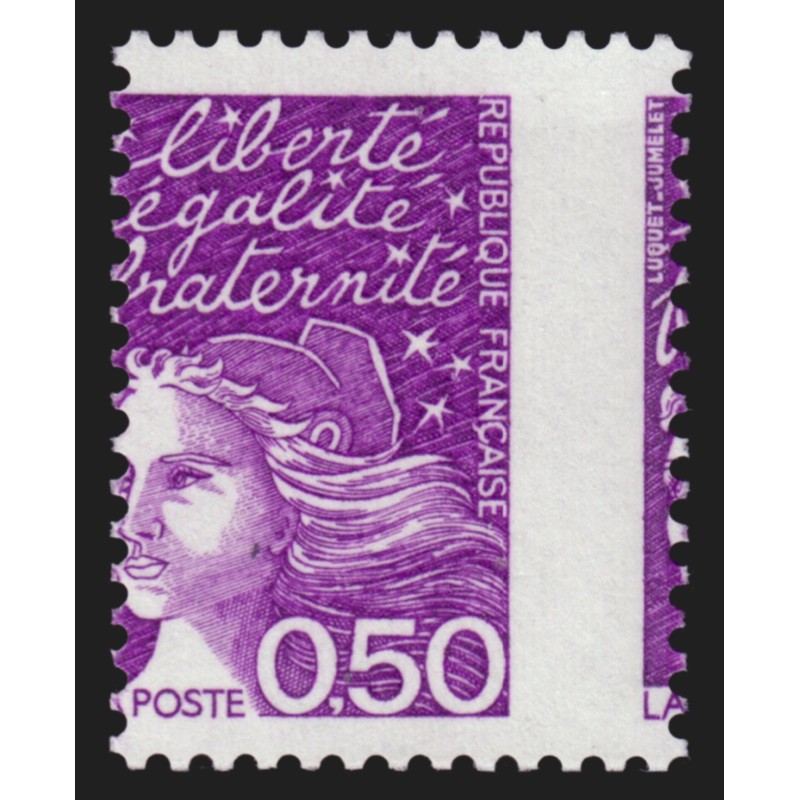 n°3088f, variété "Piquage à cheval", Marianne de Luquet, neuf ** sans charnière
