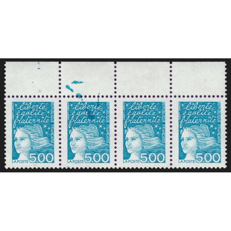 n°3097, variété "Surencrage", Marianne de Luquet, neuf ** , signé SCHELLER