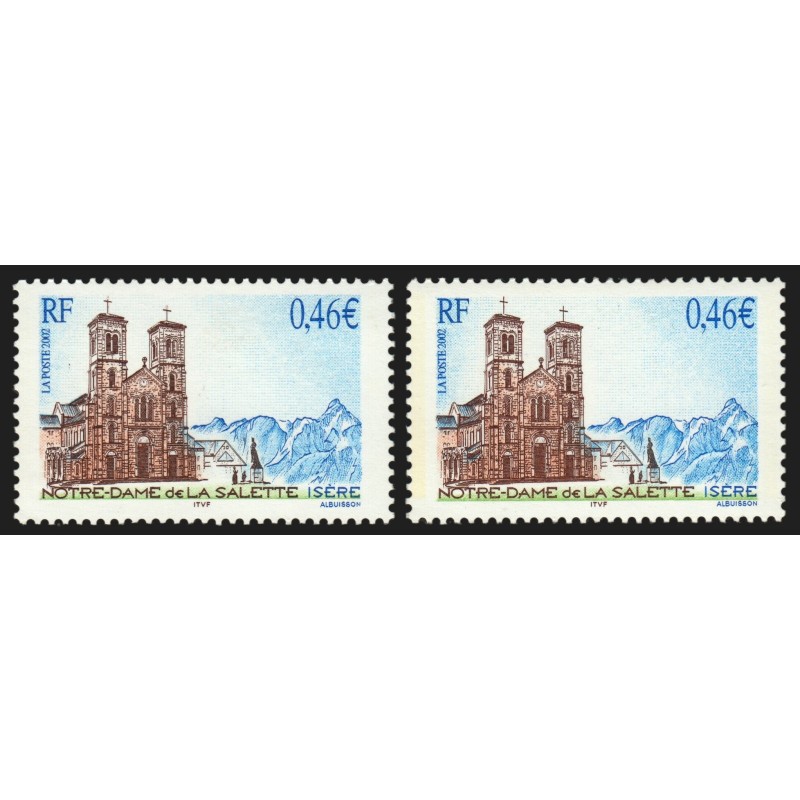 n°3506a, variété "Sans bande de phosphore", Notre-Dame de la Salette, neuf **