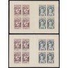 Carnet Croix-Rouge 1962, n°2011/2011A, les deux tirages, neufs ** - SUPERBE