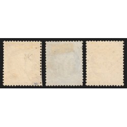 n°36/38, Cérès Siège de Paris 1870, série complète, oblitérés - TB 1er choix