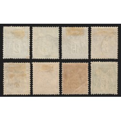 n°74/82 (sauf n°76), Sage 1876, série complète Type II, oblitérés - TB D'ASPECT