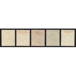 n°102/106, Sage 1898, série complète, oblitérés - TB 1er choix