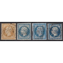 France 1849/1875 Lot Napoléon et Cérès, nuances, oblitérés COTE +1.000€ - B/TB