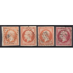 France 1849/1875 Lot Napoléon et Cérès, nuances, oblitérés COTE +1.000€ - B/TB