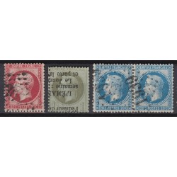 France 1849/1875 Lot Napoléon et Cérès, nuances, oblitérés COTE +1.000€ - B/TB