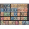 France 1849/1875 Lot Napoléon et Cérès, nuances, oblitérés COTE 880€ - B/TB