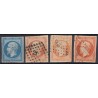 France 1849/1875 Lot Napoléon et Cérès, nuances, oblitérés COTE 880€ - B/TB
