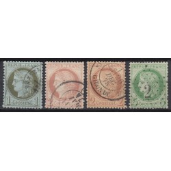 France 1849/1875 Lot Napoléon et Cérès, nuances, oblitérés COTE 880€ - B/TB