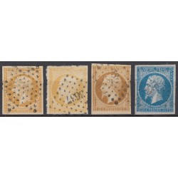 France 1849/1875 Lot Napoléon et Cérès, nuances, oblitérés COTE 730€ - B/TB