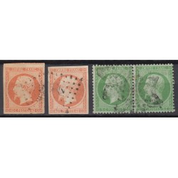 France 1849/1875 Lot Napoléon et Cérès, nuances, oblitérés COTE 730€ - B/TB