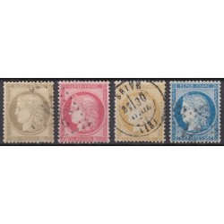 France 1849/1890 - Superbe collection 40 timbres Napoléon Cérès - TB 1er choix