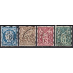France 1849/1890 - Superbe collection 40 timbres Napoléon Cérès - TB 1er choix