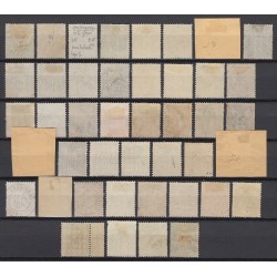 France 1876/1890 - Lot de 43 oblitérations "exotiques" sur types Sage - B/TB