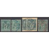 France 1876/1890 - Lot de 43 oblitérations "exotiques" sur types Sage - B/TB