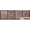 France 1876/1890 - Lot de 43 oblitérations "exotiques" sur types Sage - B/TB