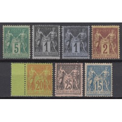 France 1876/1898 - type Sage, lot neufs * avec charnière COTE 318€ - B/TB